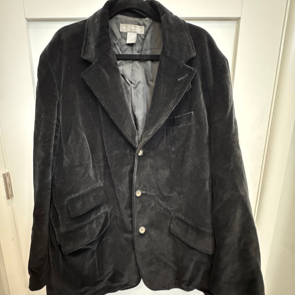Daniel Cremieux Signature Black Velvet Jacket size L